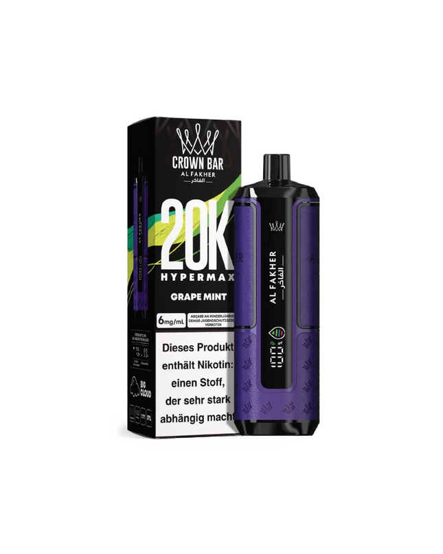 Al Fakher 20K Hypermax - Grape Mint