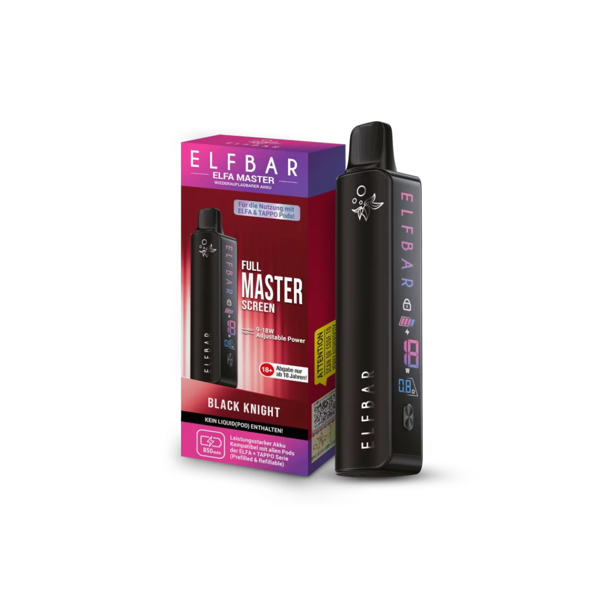 Elfbar ELFA Master Akku - Black Knight Smoke Trade Elfbar ELFA Master Akku - Black Knight Smoke Trade
