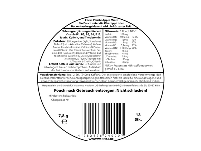 W1NNAS Apple Mint Light