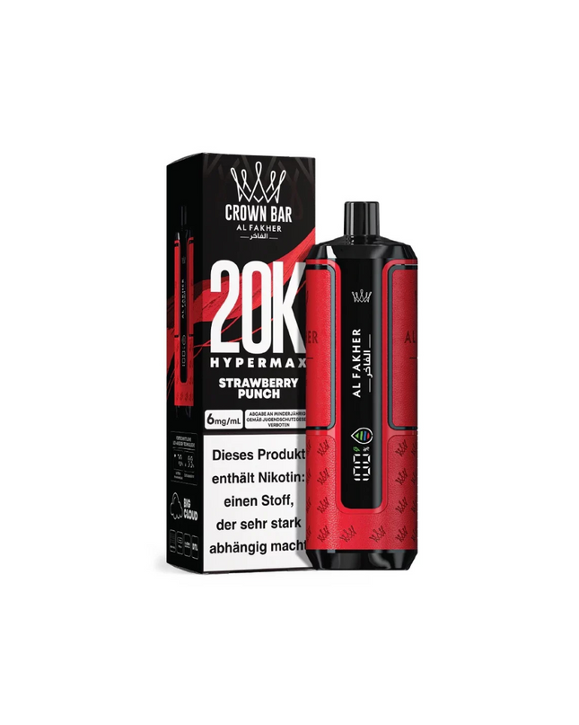 Al Fakher 20K Hypermax - Strawberry Punch