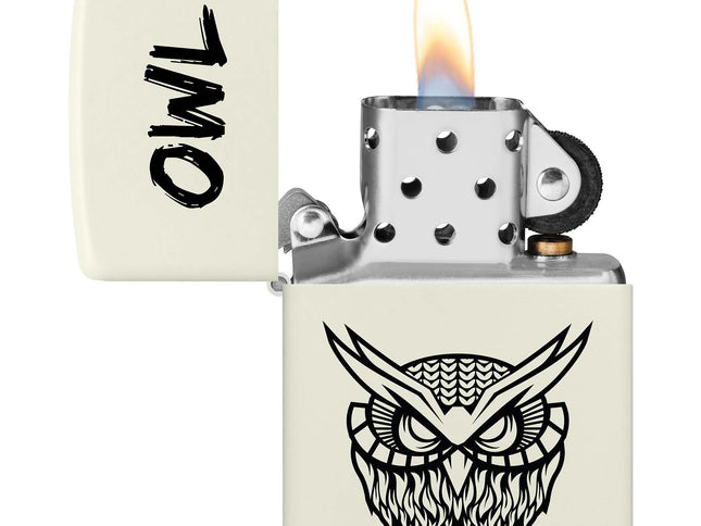 Zippo OWL white glow in the dark Set