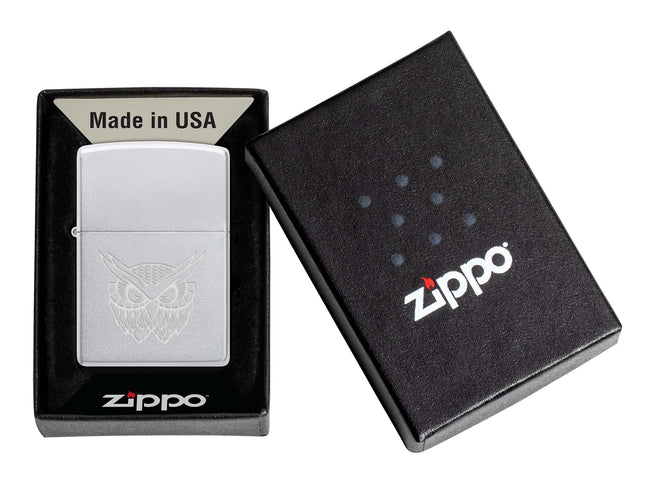 Zippo OWL silver Set