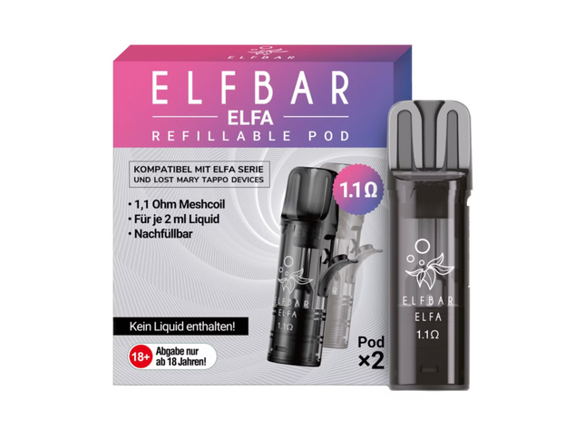 ELFBAR ELFA Refillable Pod 2er Pack (Leer Pod)