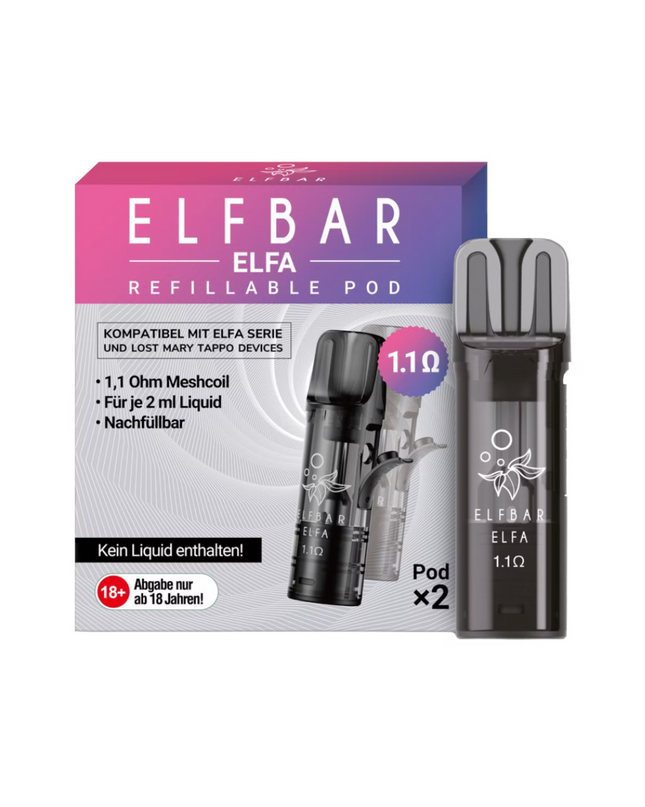 ELFBAR ELFA Refillable Pod 2er Pack (Leer Pod)