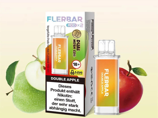 Flerbar Liquid Pod 2er Pack - Double Apple